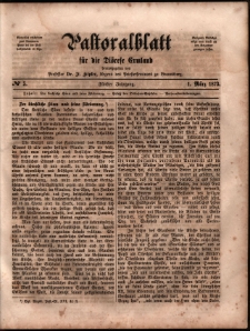 Pastoralblatt für die Diözese Ermland, 1873, nr 5