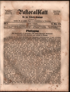 Pastoralblatt für die Diözese Ermland, 1873, nr 6