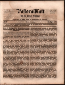 Pastoralblatt für die Diözese Ermland, 1873, nr 8