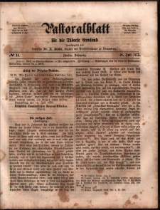 Pastoralblatt für die Diözese Ermland, 1873, nr 14