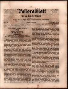 Pastoralblatt für die Diözese Ermland, 1873, nr 15