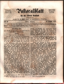 Pastoralblatt für die Diözese Ermland, 1873, nr 20