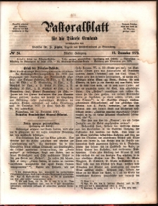 Pastoralblatt für die Diözese Ermland, 1873, nr 24