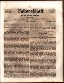 Pastoralblatt für die Diözese Ermland, 1874, nr 6