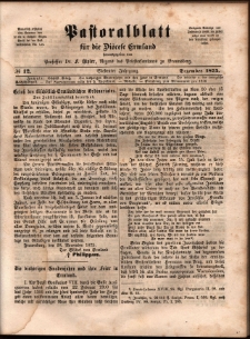 Pastoralblatt für die Diözese Ermland, 1875, nr 12