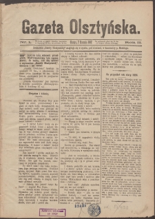 Gazeta Olsztyńska, 1887, nr 1