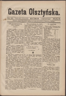Gazeta Olsztyńska, 1887, nr 10