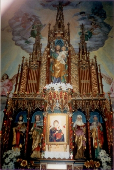 [Ołtarz główny w kościele pw. św. Józefa w Kobułtach. 1]