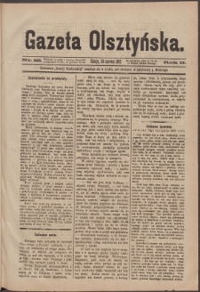 Gazeta Olsztyńska, 1887, nr 25