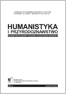 Humanistyka i Przyrodoznawstwo 23, 2017