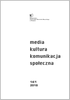 Media, Kultura, Komunikacja społeczna 14/1 (2018)
