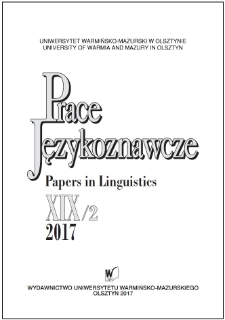 Prace Językoznawcze XIX/2, 2017