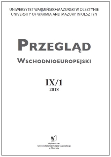 Przegląd Wschodnioeuropejski IX/1, 2018