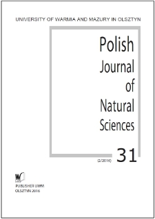 Polish Journal of Natural Sciences 31 (2/2016)