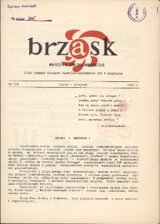 Brzask : pismo młodzieży harcerskiej Warmii i Mazur, 1960 [R. 4], nr 7/8