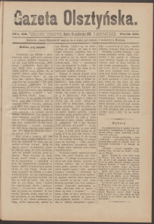 Gazeta Olsztyńska, 1888, nr 43