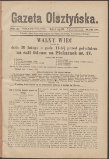 Gazeta Olsztyńska, 1889, nr 6