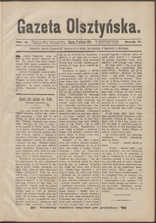 Gazeta Olsztyńska, 1890, nr 3