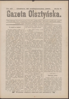 Gazeta Olsztyńska, 1890, nr 47