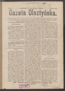 Gazeta Olsztyńska, 1891, nr 1