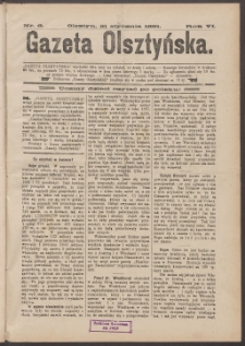 Gazeta Olsztyńska, 1891, nr 6