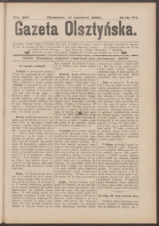 Gazeta Olsztyńska, 1891, nr 20