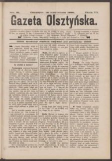 Gazeta Olsztyńska, 1891, nr 31