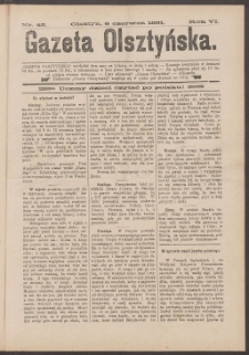 Gazeta Olsztyńska, 1891, nr 45