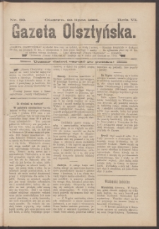 Gazeta Olsztyńska, 1891, nr 58