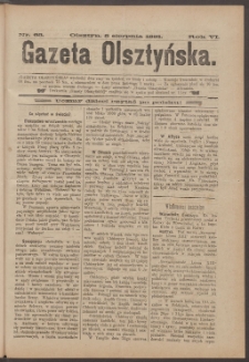 Gazeta Olsztyńska, 1891, nr 63
