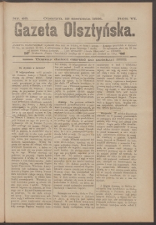 Gazeta Olsztyńska, 1891, nr 65