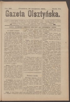 Gazeta Olsztyńska, 1891, nr 66