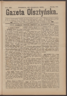 Gazeta Olsztyńska, 1891, nr 68
