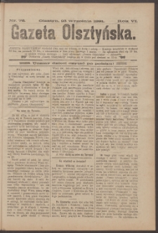 Gazeta Olsztyńska, 1891, nr 76