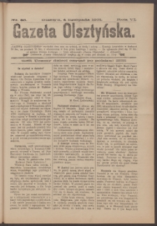 Gazeta Olsztyńska, 1891, nr 88