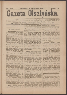 Gazeta Olsztyńska, 1891, nr 97