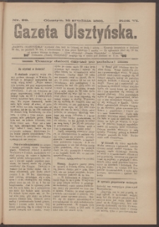 Gazeta Olsztyńska, 1891, nr 99