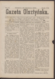 Gazeta Olsztyńska, 1892, nr 4