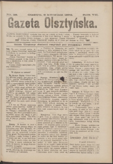 Gazeta Olsztyńska, 1892, nr 28
