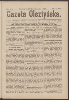 Gazeta Olsztyńska, 1892, nr 30
