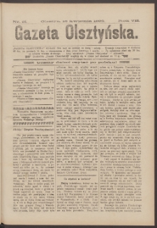 Gazeta Olsztyńska, 1892, nr 31