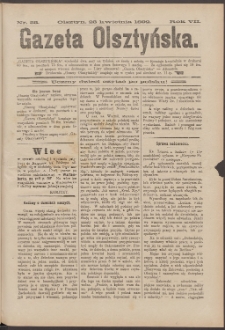 Gazeta Olsztyńska, 1892, nr 33