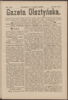 Gazeta Olsztyńska, 1892, nr 37