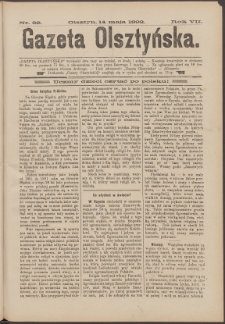 Gazeta Olsztyńska, 1892, nr 39