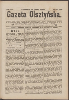 Gazeta Olsztyńska, 1892, nr 40