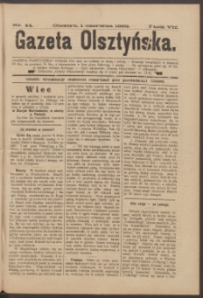 Gazeta Olsztyńska, 1892, nr 44