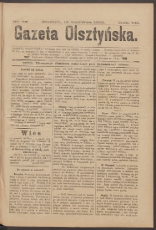 Gazeta Olsztyńska, 1892, nr 49