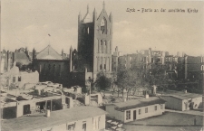 Lyck - Partie an der zerstörten Kirche
