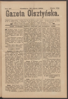 Gazeta Olsztyńska, 1892, nr 57