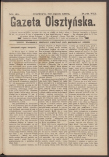 Gazeta Olsztyńska, 1892, nr 61